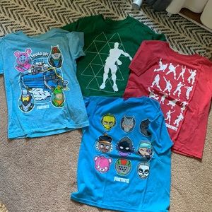 Set of 4 boys fortnite shirts